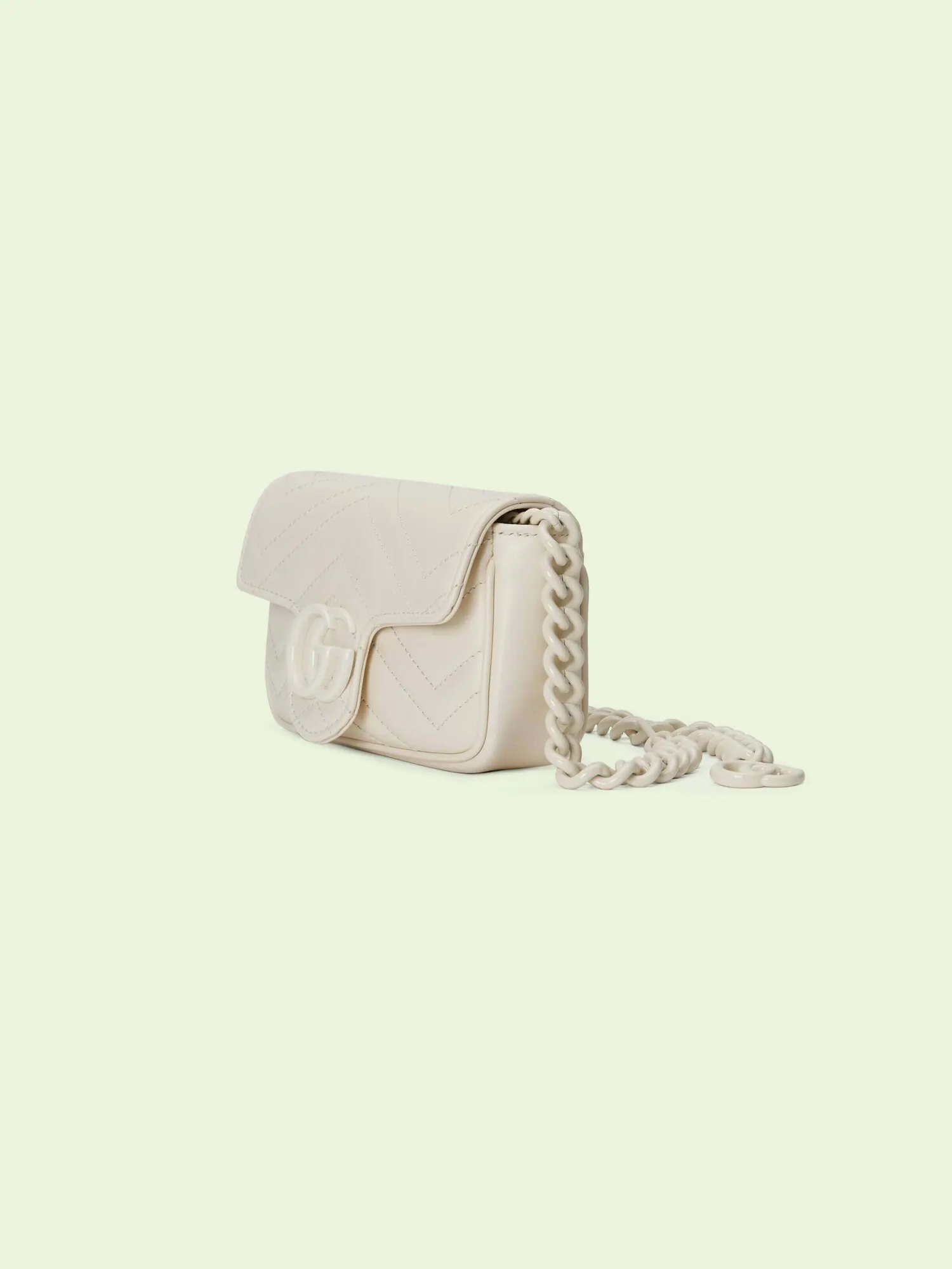 Сумка женская поясная Gucci GG Marmont — изображение 2 из 10, белый
