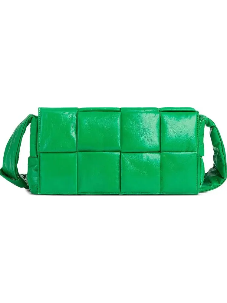 Сумка Bottega Veneta Padded Tech Parquet Cassette Bag Parakeet/Silver — 1
