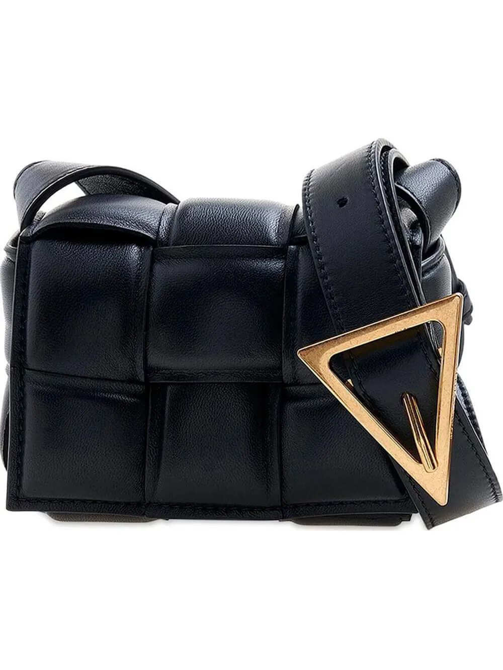 Сумка Bottega Veneta Padded Candy Cassette — изображение 1 из 4, черный/золотой