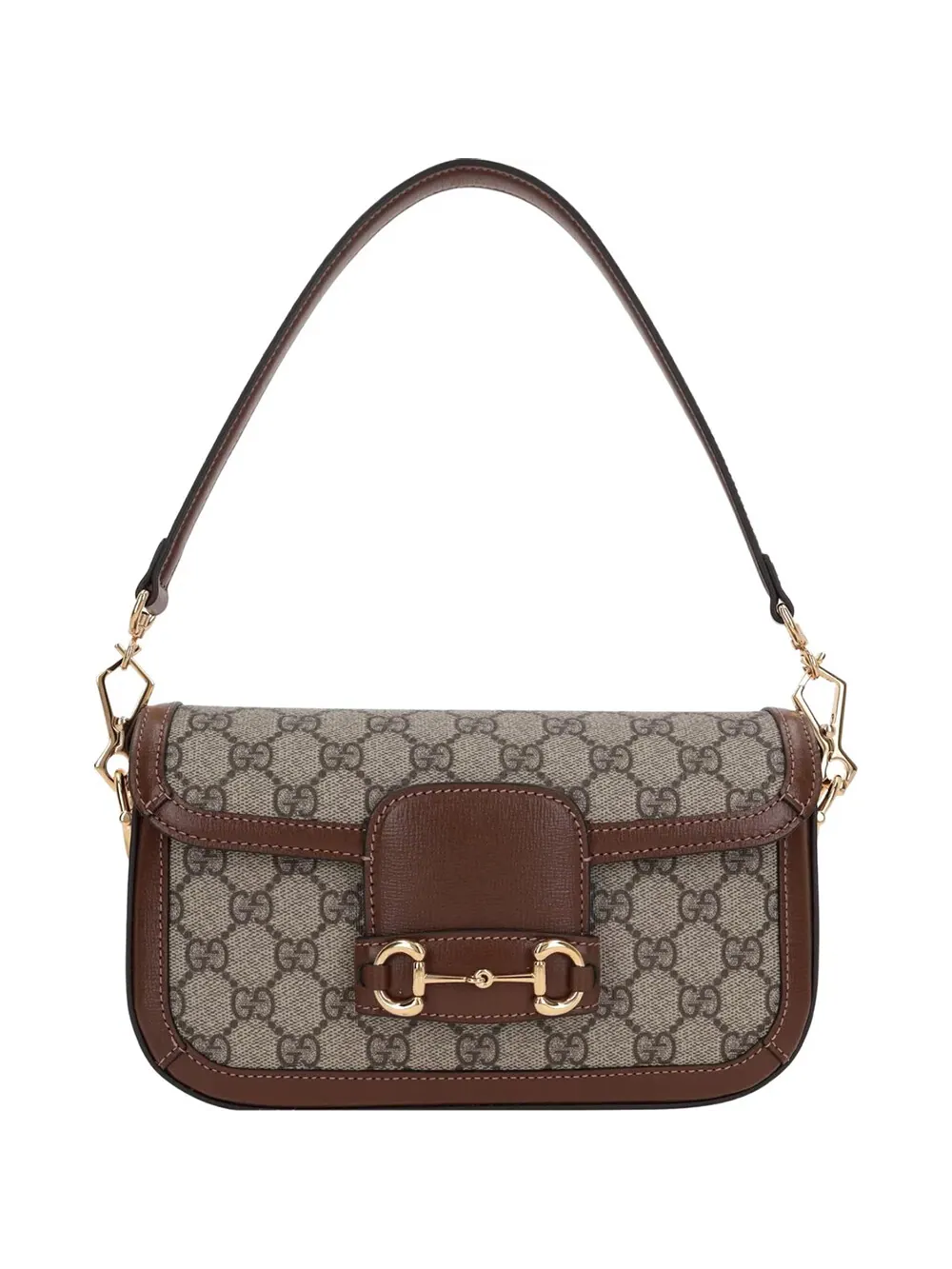 Сумка женская top-handle лен, хлопок Gucci Horsebit 1955 — 3