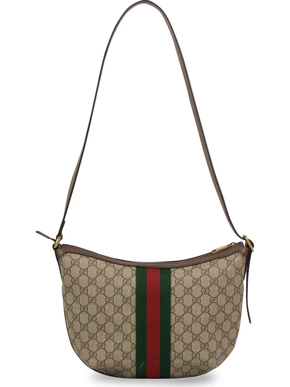 Сумка женская малая кросс-боди Gucci Ophidia GG — изображение 2 из 3, бежевый