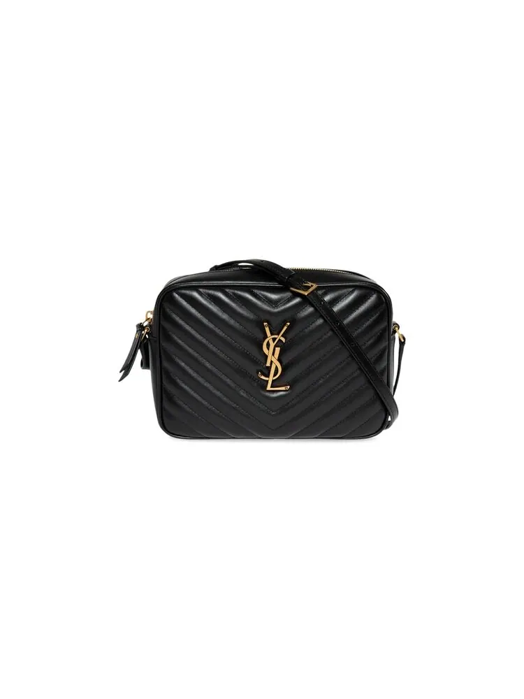 Сумка Saint Laurent Lou Quilted Crossbody Bag — изображение 1 из 3, черный