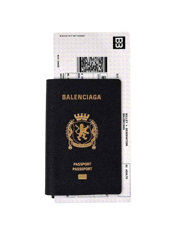 Кошелек Balenciaga Passport Long Wallet 1 Ticket — изображение 1 из 3, черный