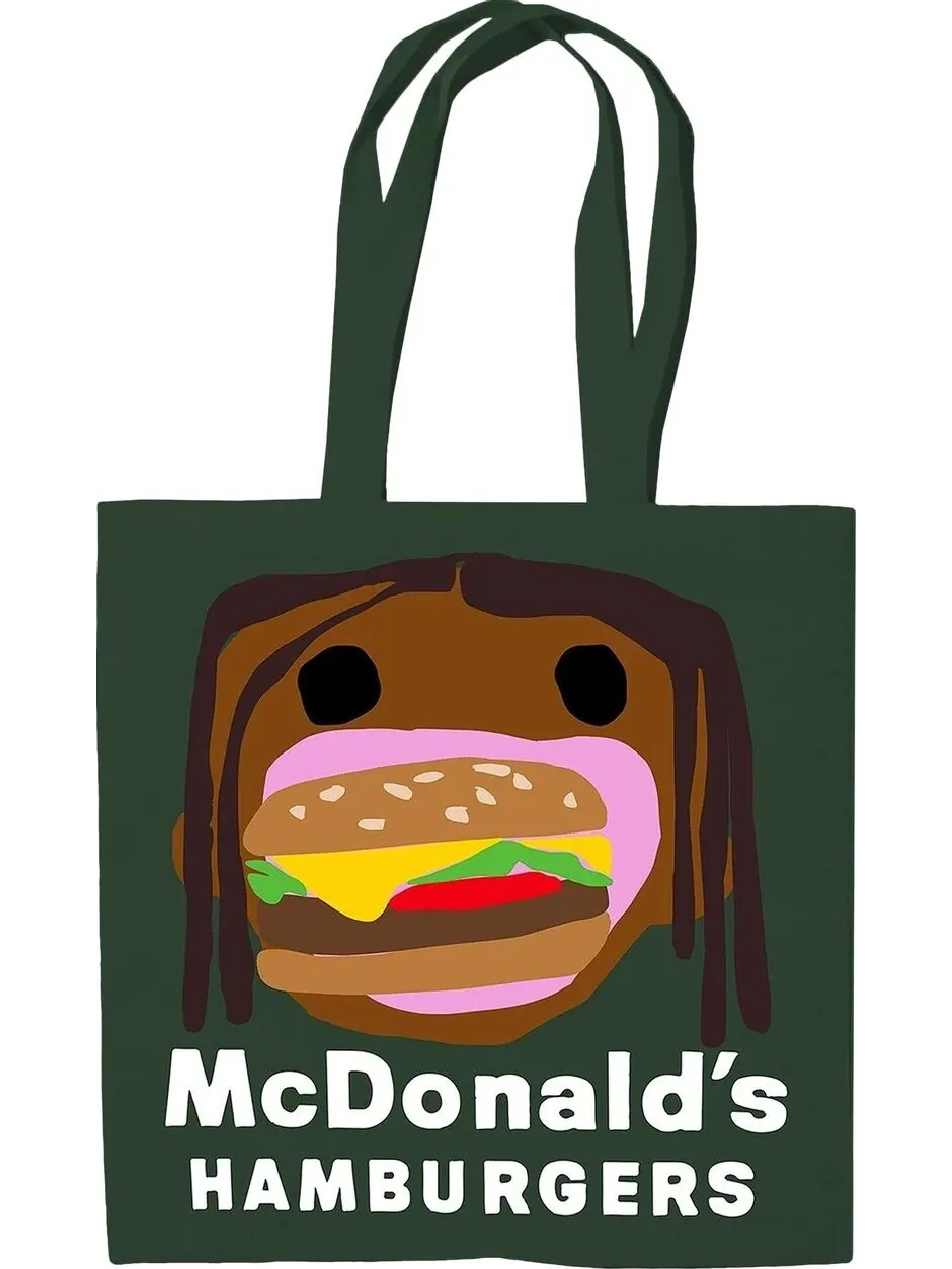 Сумка Cactus Jack by Travis Scott x Cactus Plant Flea Market Burger Mouth Tote Green
