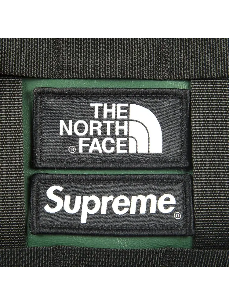 Сумка Supreme x The North Face Leather Mountain Waist Bag Green — 2