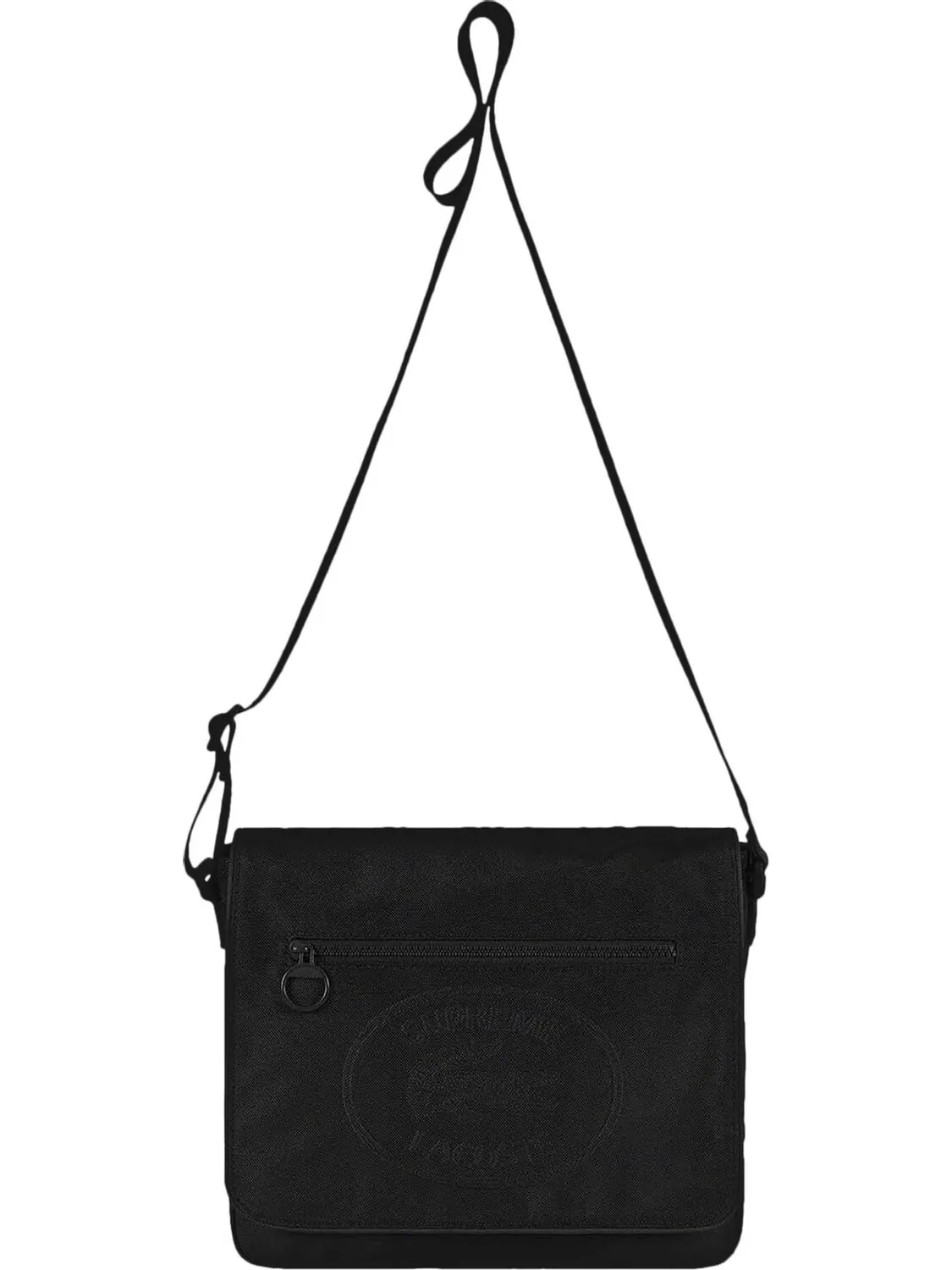 Сумка Supreme x Lacoste Small Messenger Bag Black — 1