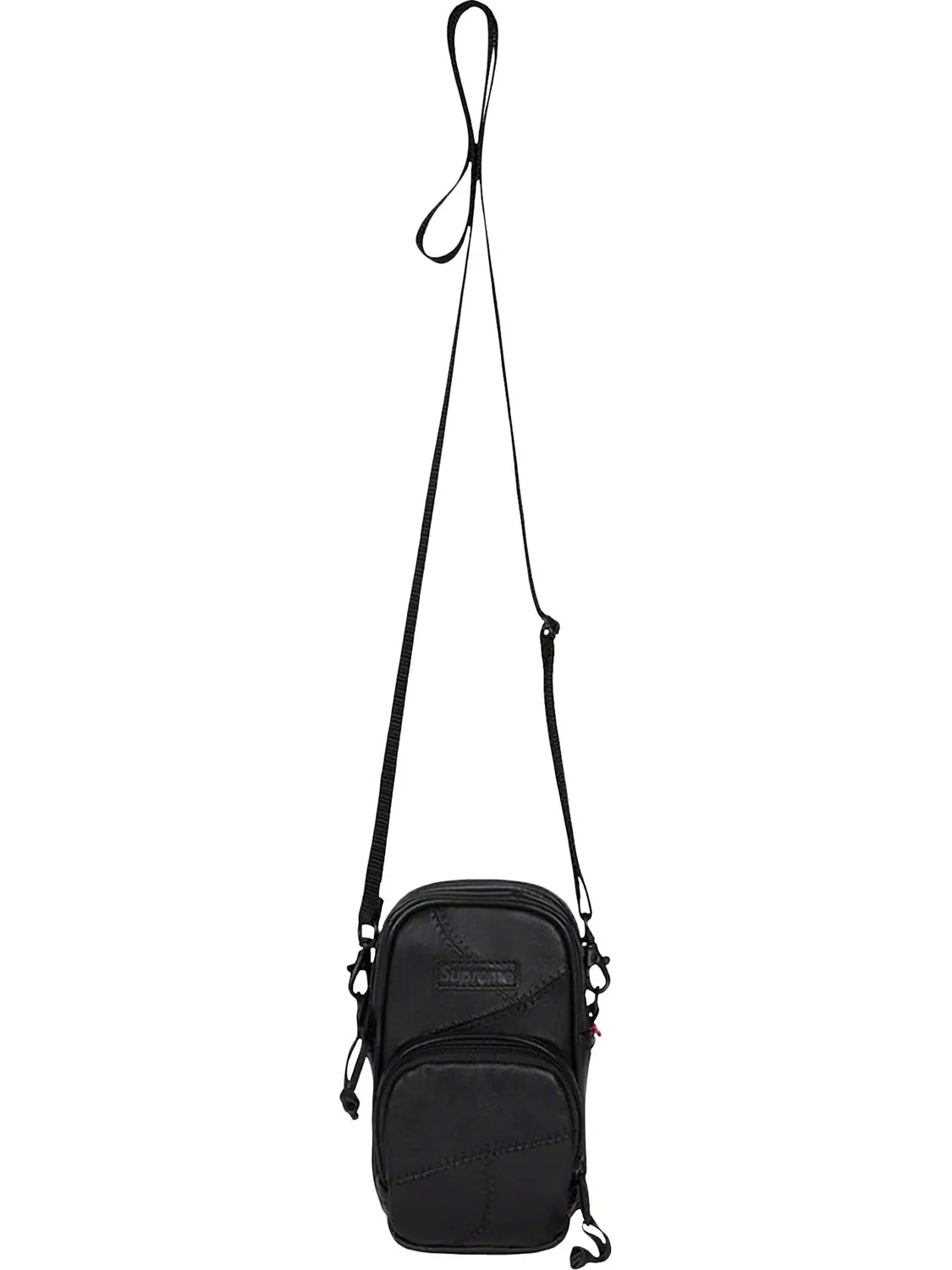 Сумка Supreme Patchwork Leather Small Shoulder Bag Black — 1