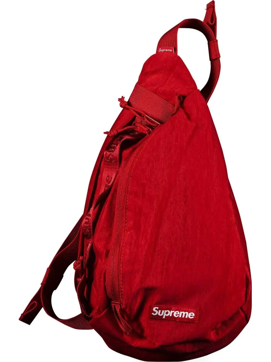 Сумка Supreme Sling Bag Dark Red — 1