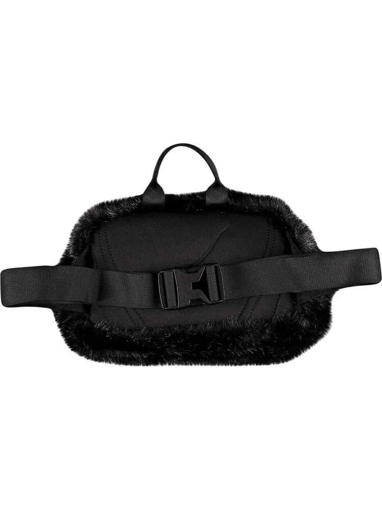 Сумка Supreme x The North Face Faux Fur Waist Bag Black — 2