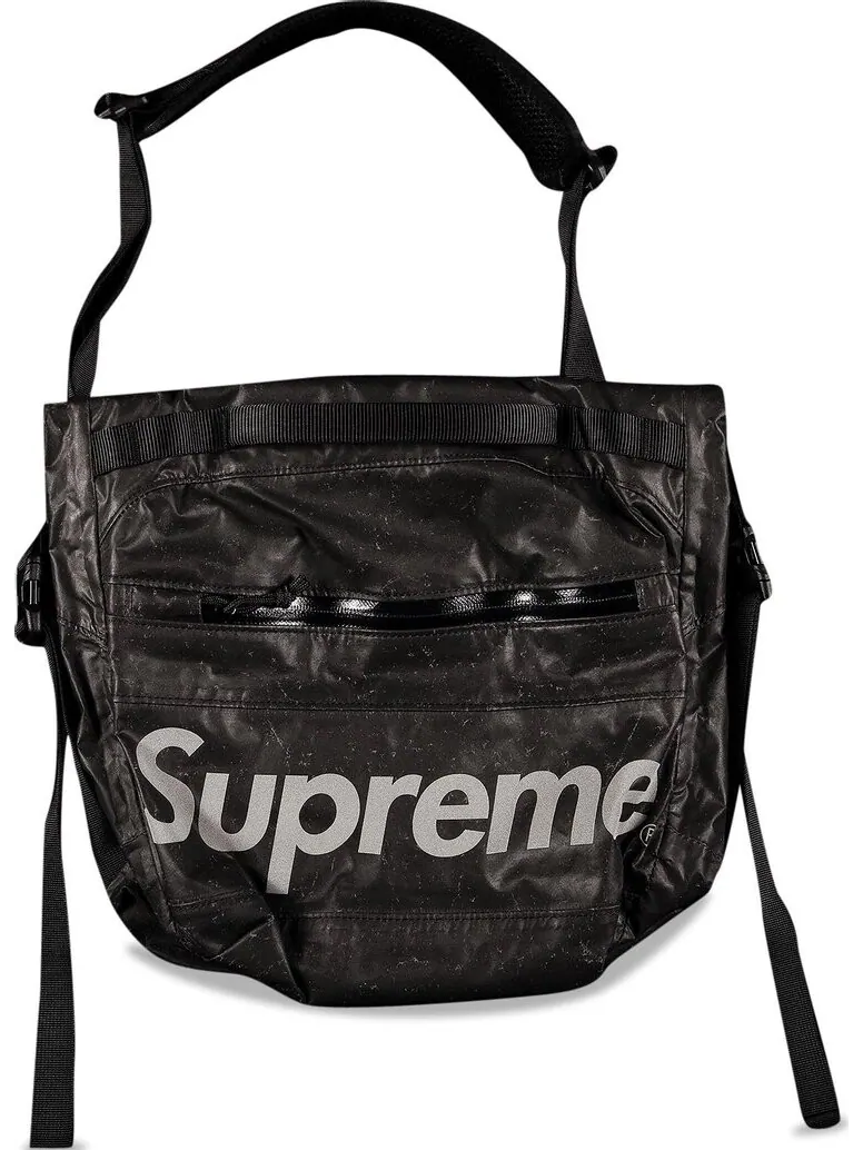Сумка Supreme Waterproof Reflective Speckled Shoulder Bag Black — 1