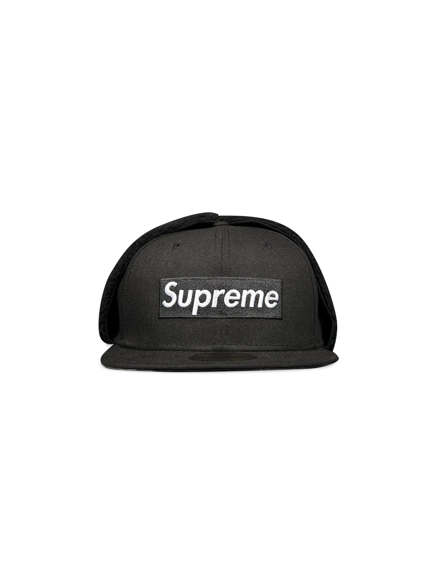 Сумка-ушанка Supreme x New Era с логотипом Черный — 1