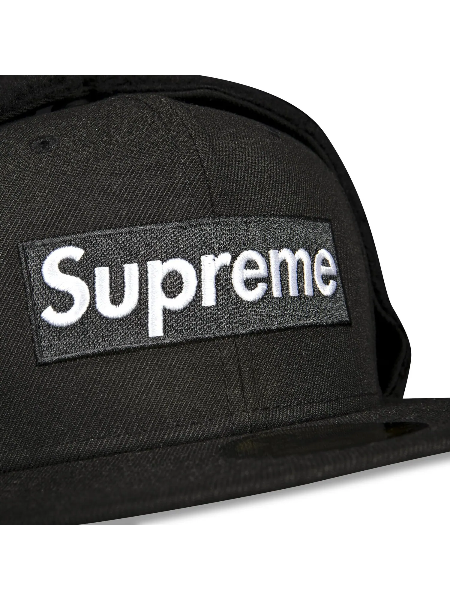 Сумка-ушанка Supreme x New Era с логотипом Черный — 3