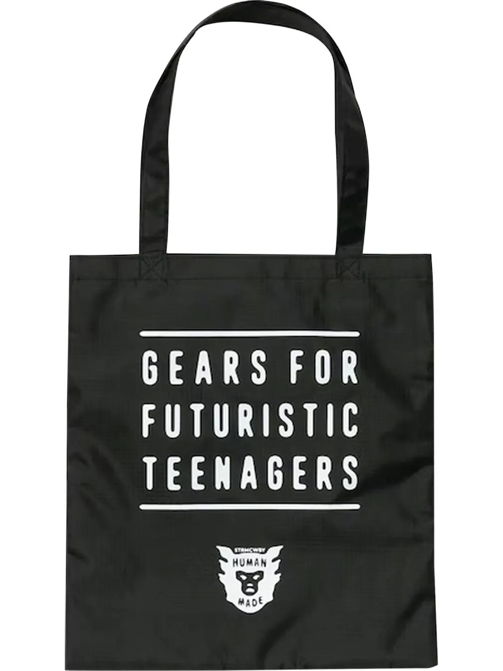 Сумка Human Made Nylon Ripstop Heart Tote Bag Black — 2