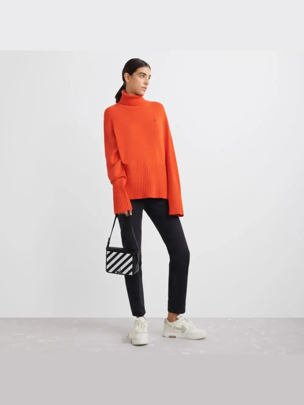Сумка Off-White Diag Flap — изображение 1 из 6, черный/белый