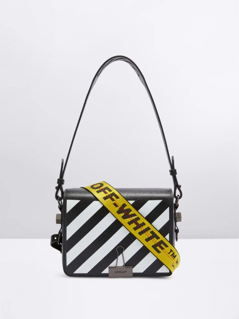 Сумка Off-White Diag Flap — изображение 2 из 6, черный/белый