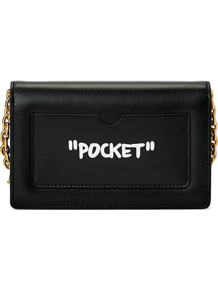 Сумка Off-White Jitney 0.5 Shoulder Quote Black/White — изображение 2 из 2, черный