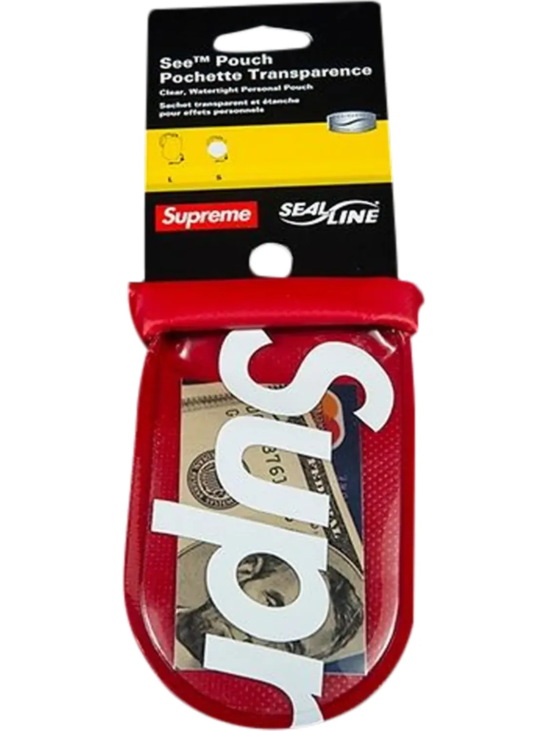 Сумка Supreme Sealline See Pouch Small Red — 1