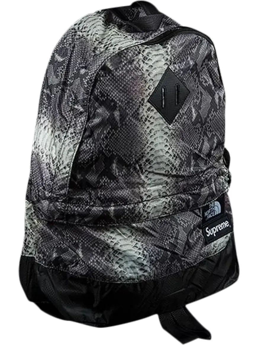Сумка Supreme x The North Face Snakeskin Light Weight Day Pack Black — 1
