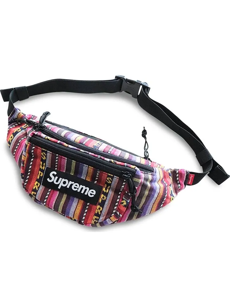 Сумка Supreme Woven Stripe Waist Bag Multicolor