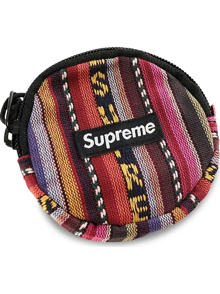 Сумка Supreme Woven Stripe Coin Pouch Multicolor — 1