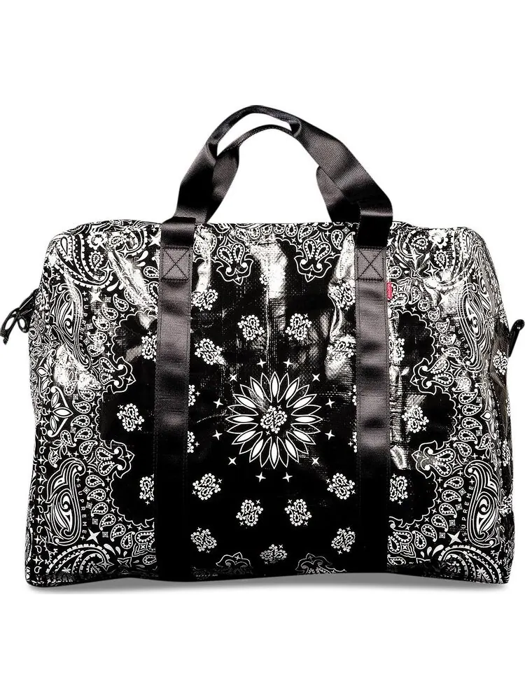 Сумка Supreme Bandana Tarp Large Duffle Bag Black — 2