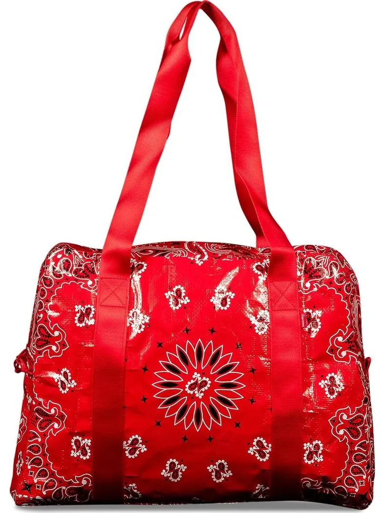 Сумка Supreme Bandana Tarp Small Duffle Bag Red — 2