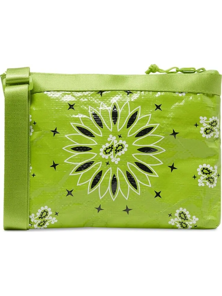 Сумка Supreme Bandana Tarp Side Bag Bright Green — 2