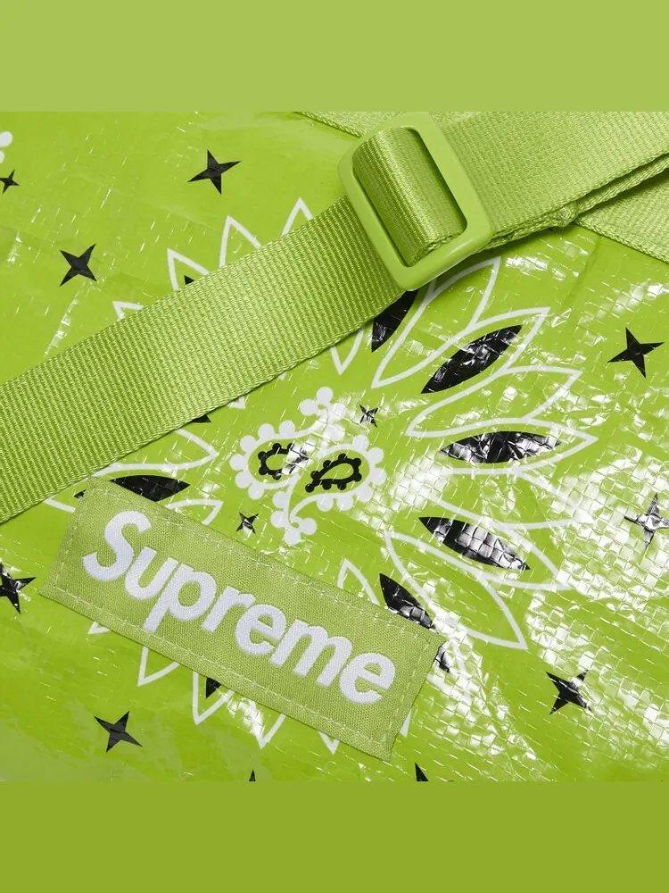 Сумка Supreme Bandana Tarp Side Bag Bright Green — 3