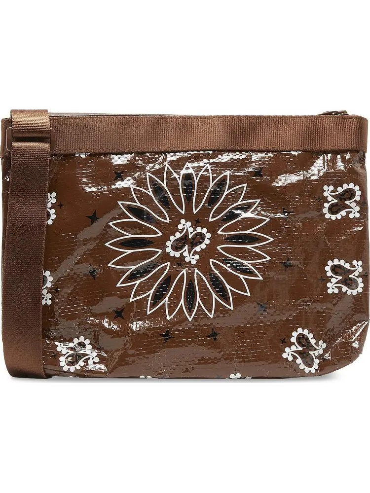 Сумка Supreme Bandana Tarp Side Bag Brown — 2
