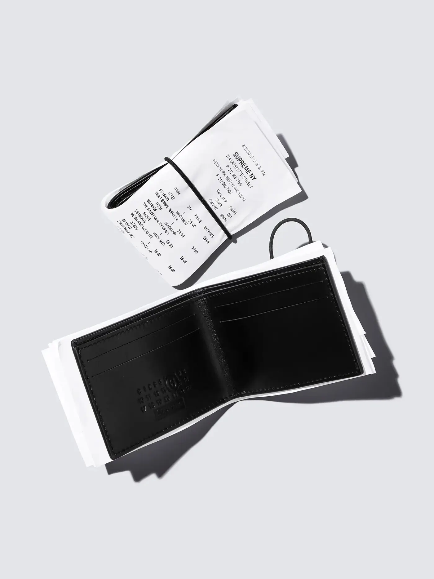 Кошелек Supreme x MM6 Maison Margiela Receipt — изображение 2 из 3, белый