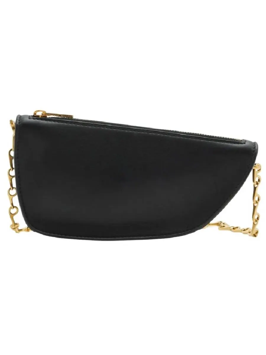 Мини-сумка Burberry Micro Shield через плечо — изображение 2 из 3, черный
