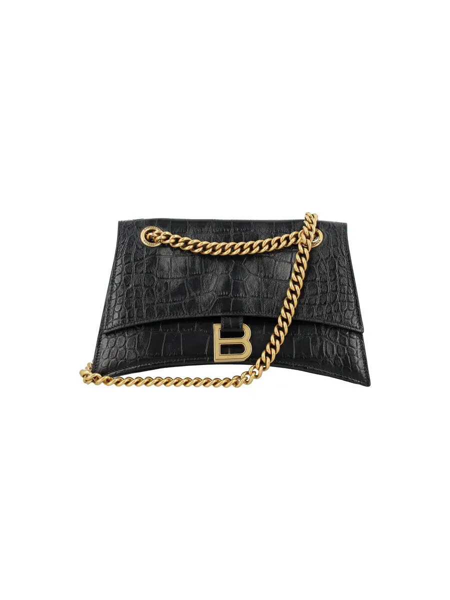 Сумка Balenciaga Crush Chain — черный