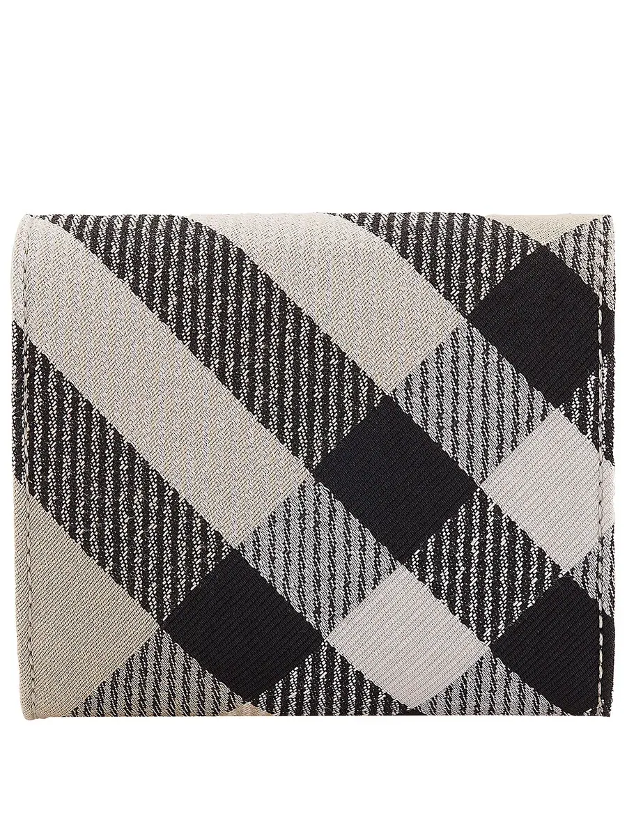 Кожаный кошелек Burberry в клетку — изображение 4 из 5, лишайник