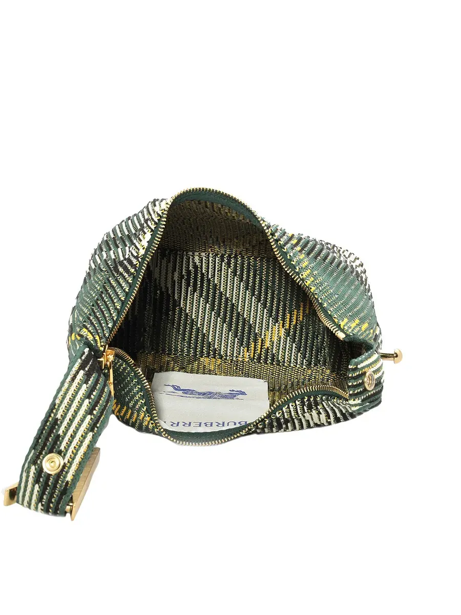 Мини-сумка Burberry Ivy Check — изображение 5 из 6, зеленый