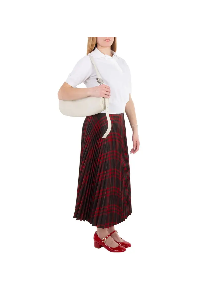 Женская кожаная сумка Burberry Horn цвета миндаль — изображение 3 из 6, миндальный