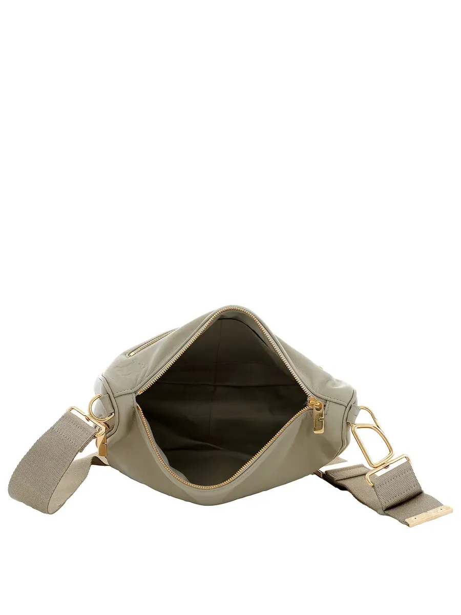 Сумка-мессенджер Burberry Shield из телячьей кожи — изображение 6 из 6, охотничий