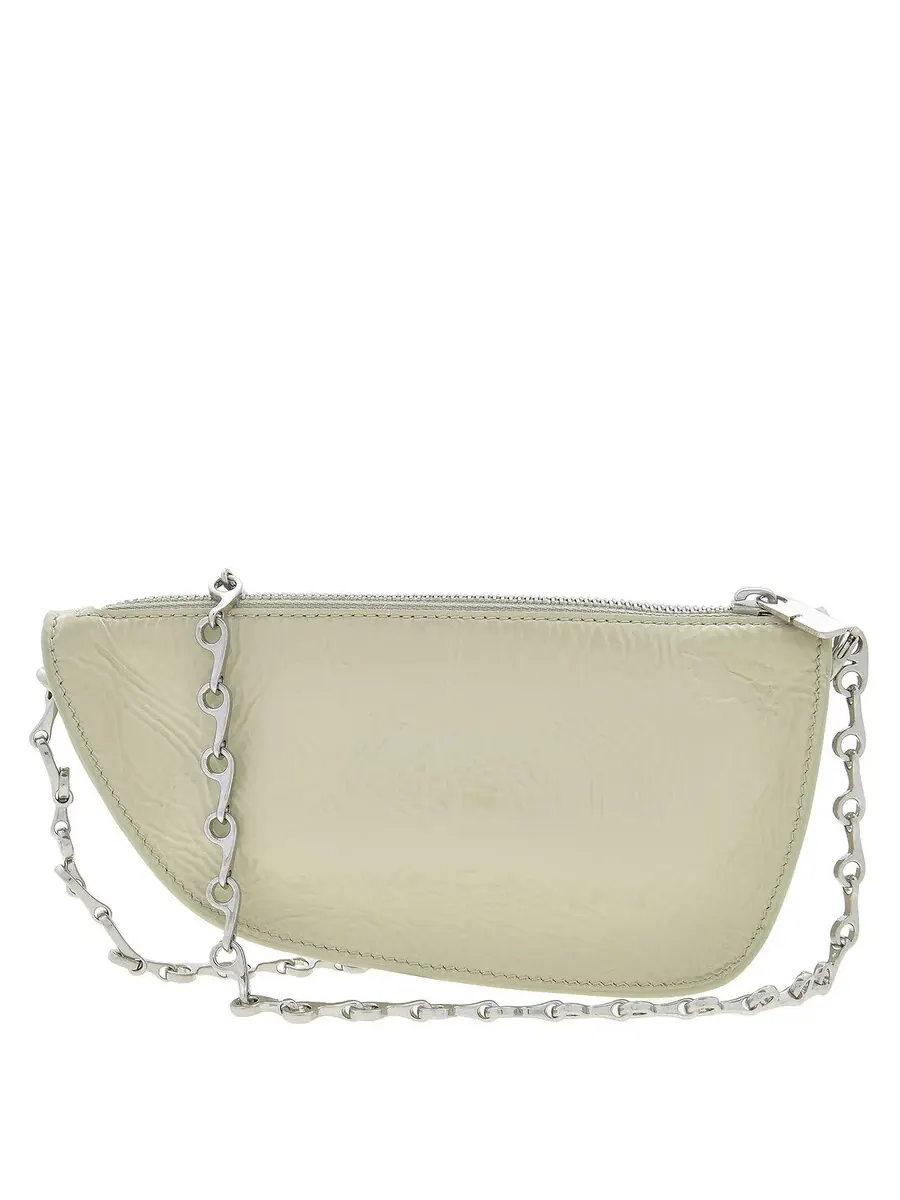 Мини-сумка Burberry Micro Shield Sling — изображение 1 из 5, охотничий