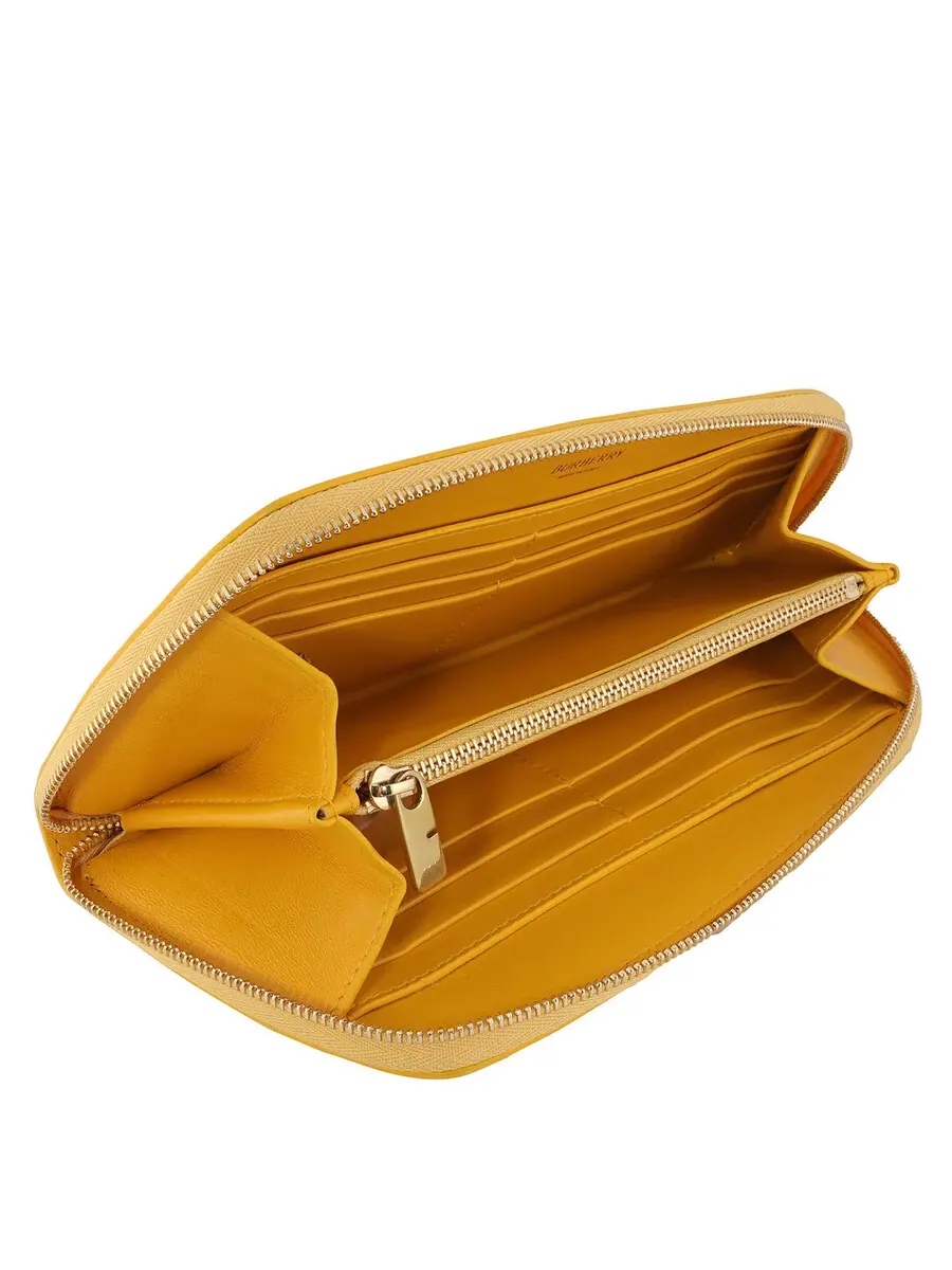 Большой кожаный кошелек Burberry Mimosa Orange с отделением для щита — изображение 4 из 4, мимоза