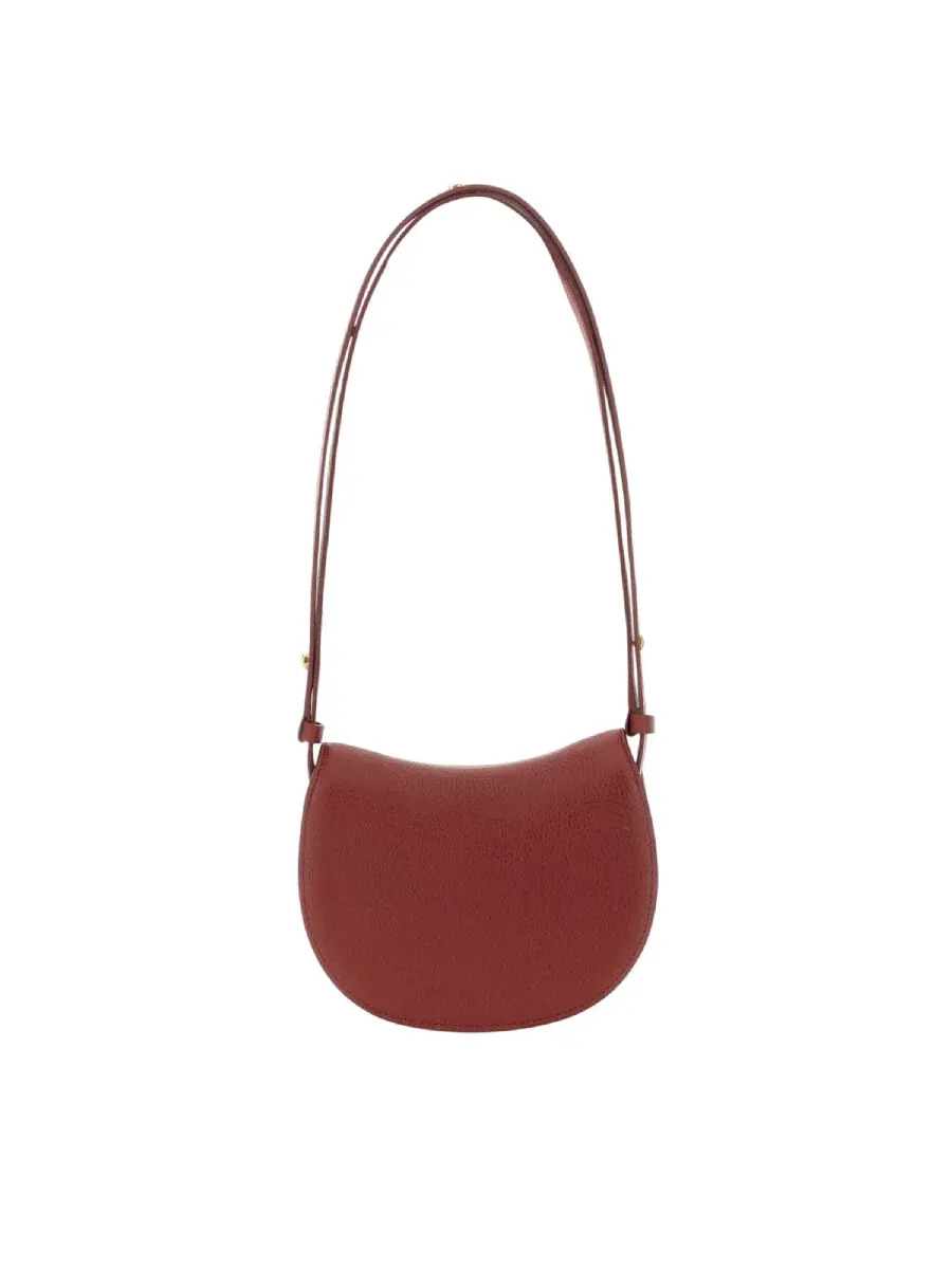 Мини-сумка Burberry Rocking Horse через плечо из зернистой кожи — изображение 2 из 3, красный