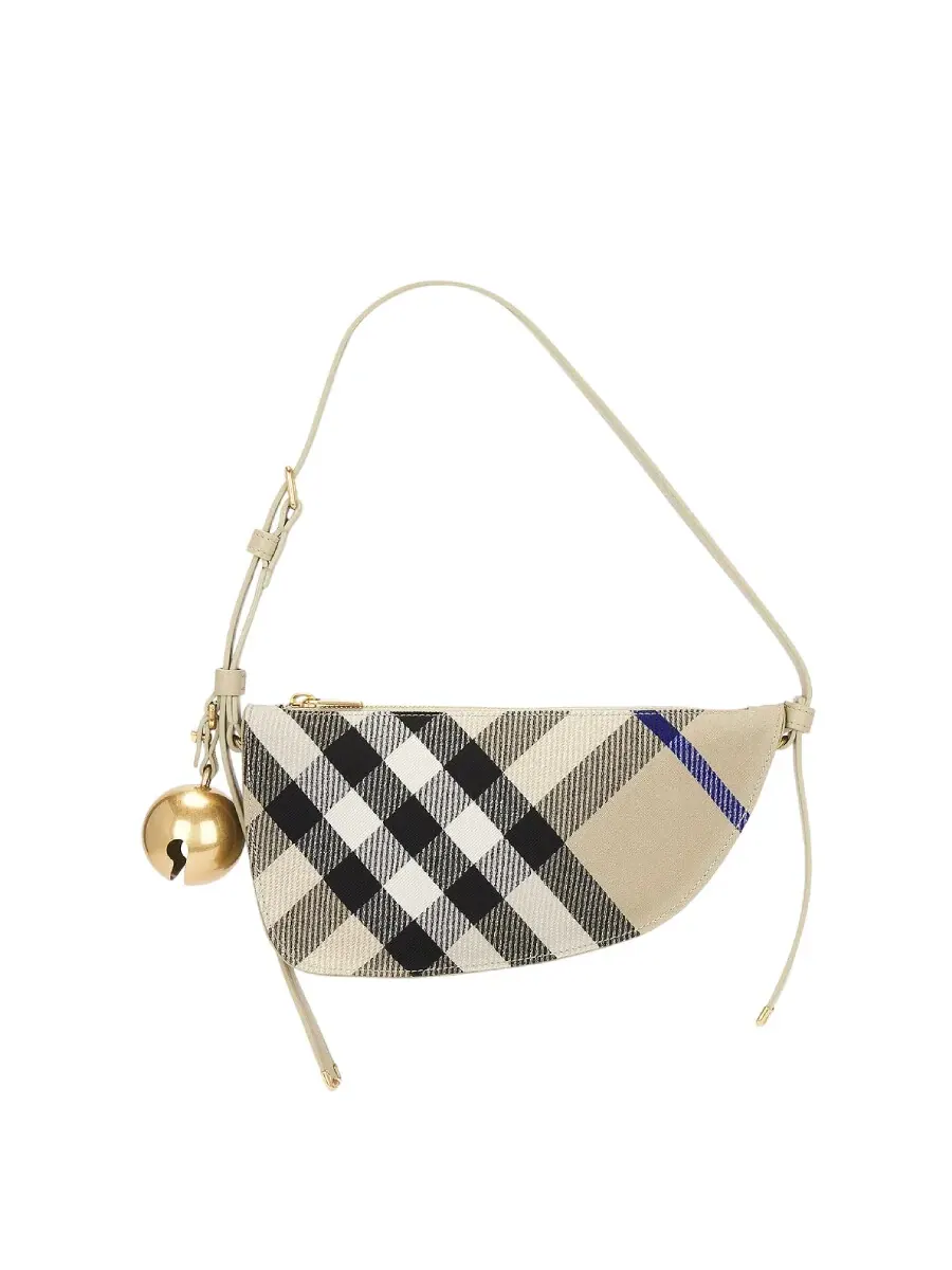 Мини-сумка Burberry Mini Shield через плечо — изображение 2 из 6, лишайник