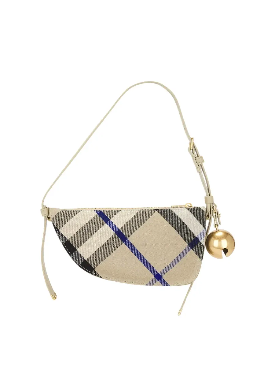 Мини-сумка Burberry Mini Shield через плечо — изображение 3 из 6, лишайник