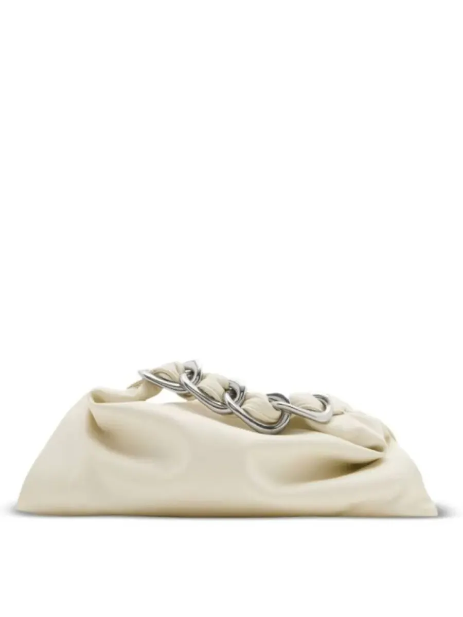 Мини-сумка Burberry Swan из гладкой телячьей кожи — изображение 1 из 4, миндальный