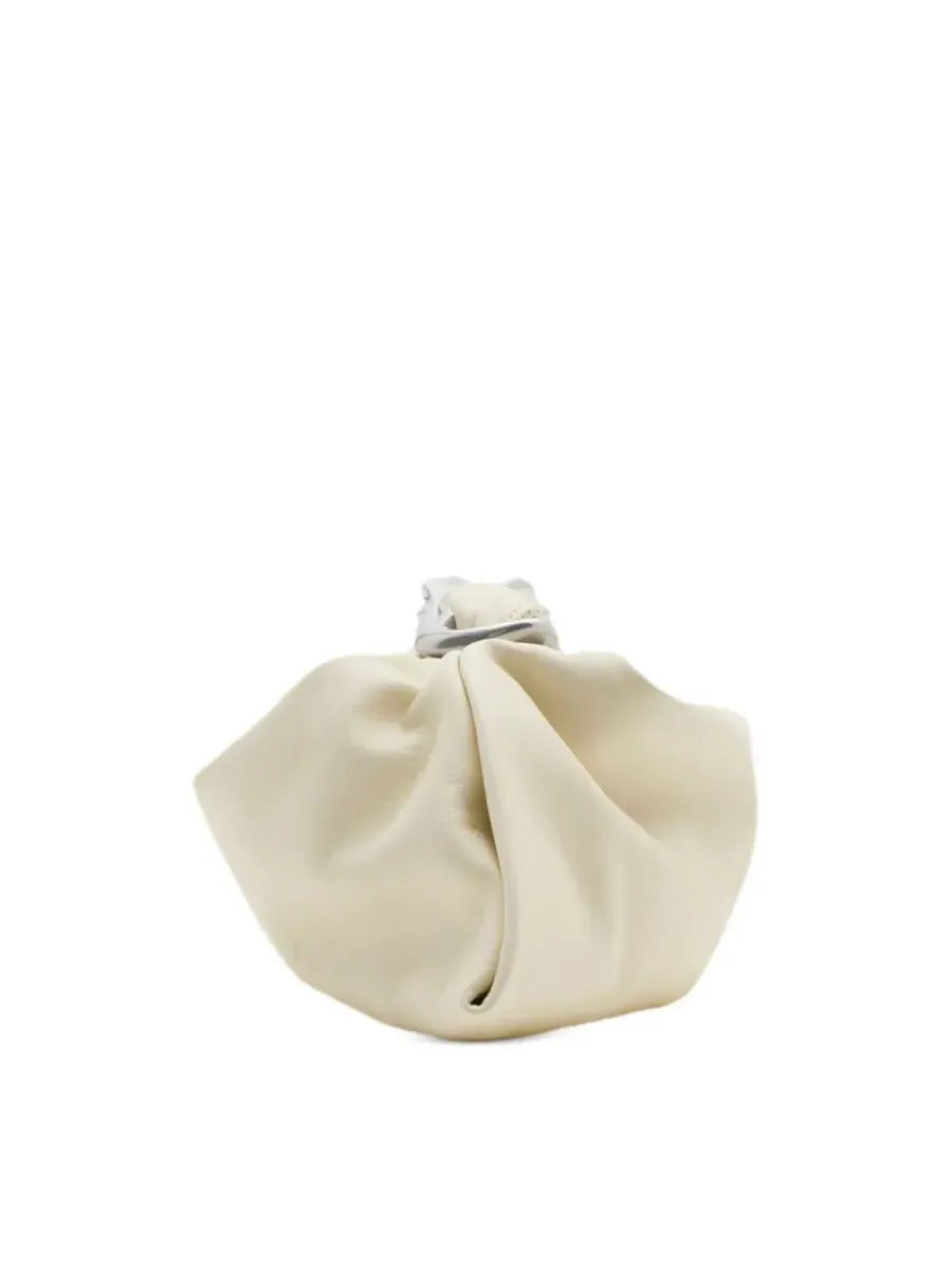 Мини-сумка Burberry Swan из гладкой телячьей кожи — изображение 3 из 4, миндальный