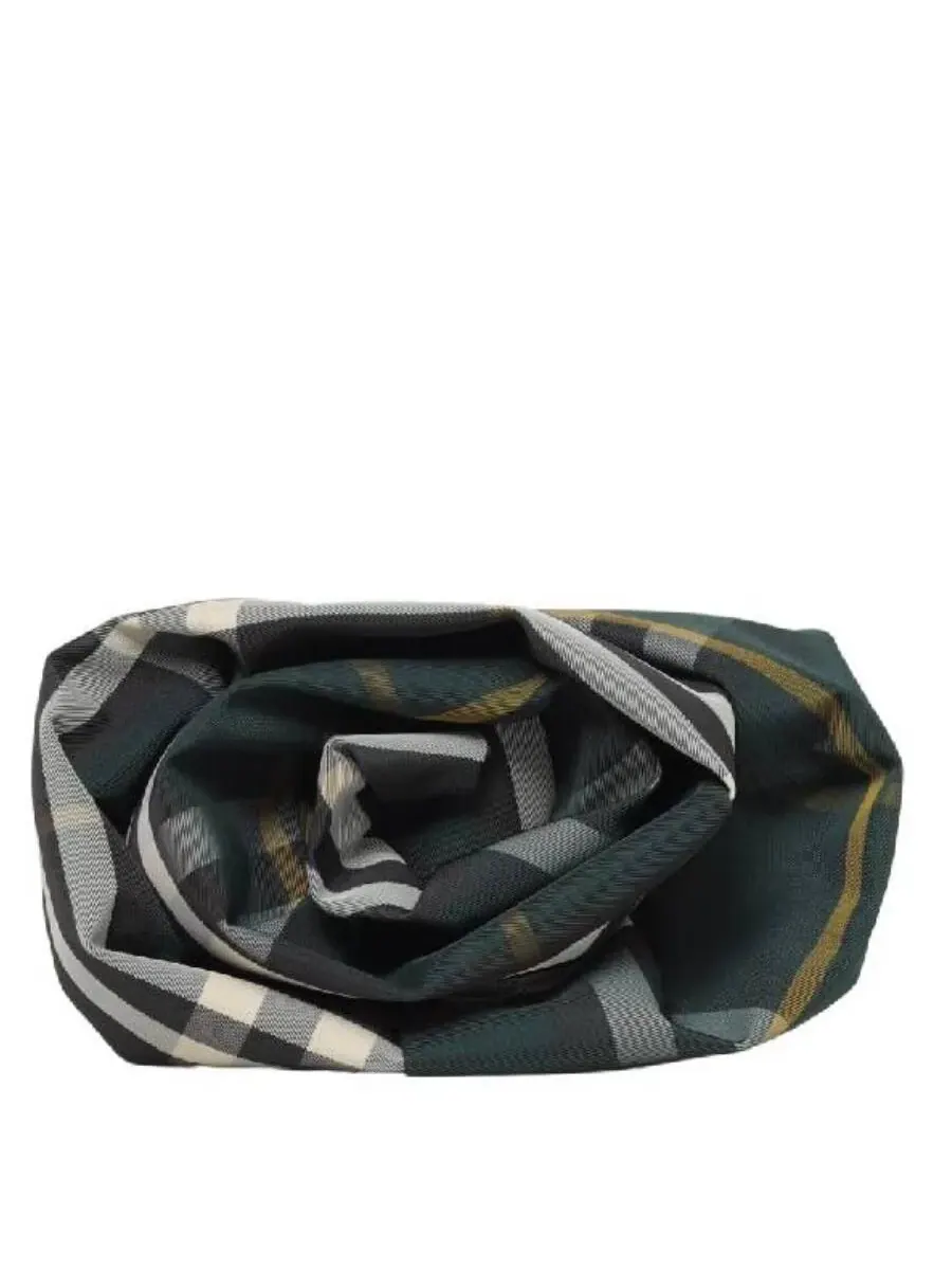 Женский клатч Burberry с узором Rose Check — изображение 1 из 3, зеленый