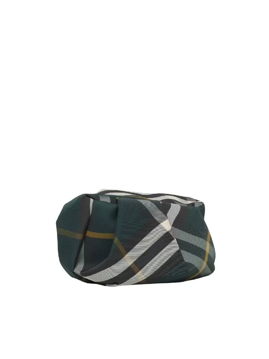 Женский клатч Burberry с узором Rose Check — изображение 2 из 3, зеленый