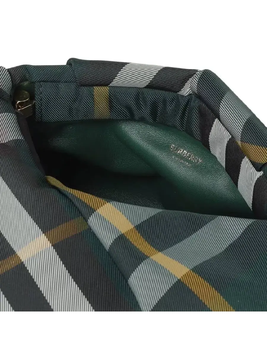 Женский клатч Burberry с узором Rose Check — изображение 3 из 3, зеленый