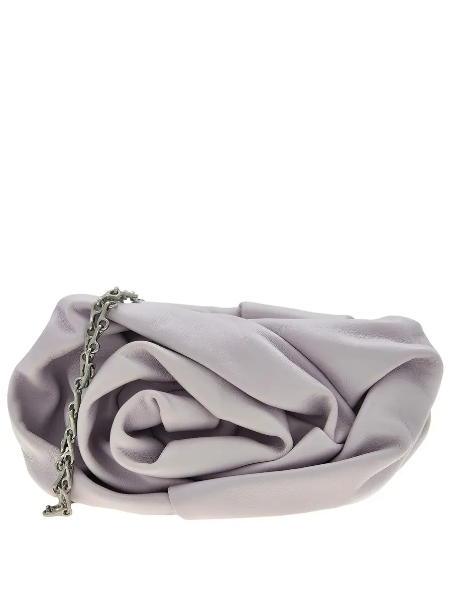Женский клатч Burberry Rose Nappa на цепочке — изображение 1 из 4, дымка