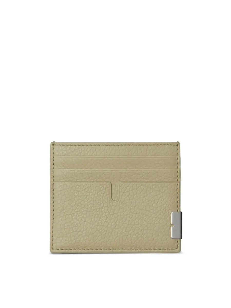 Высокий кожаный кард-кейс Burberry B Cut — изображение 1 из 3, охотничий