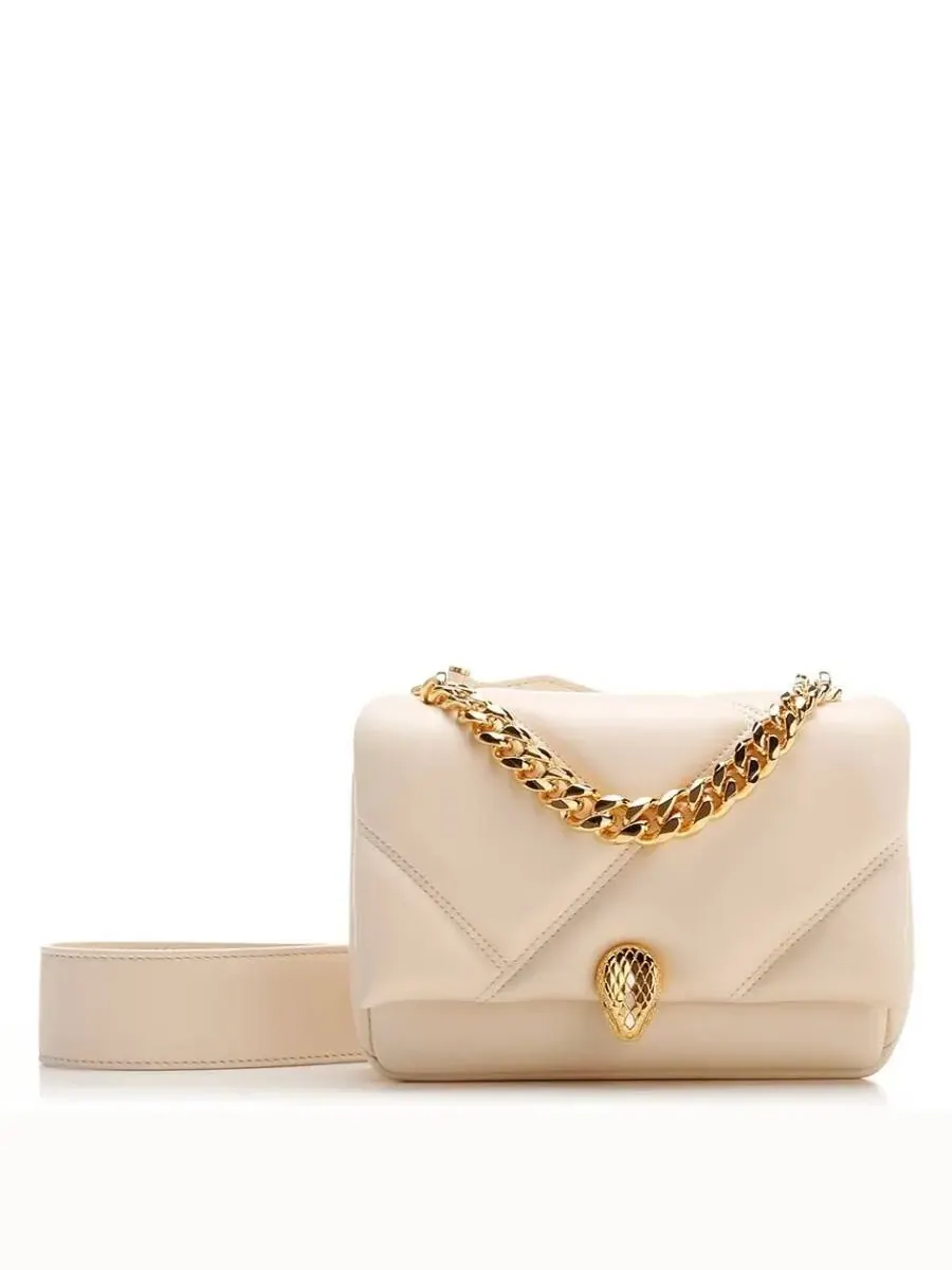 Мини-сумка через плечо Bvlgari Ivory Serpenti Cabochon — изображение 1 из 3, слоновая кость