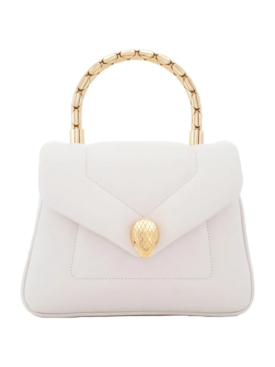 Женская сумка Bvlgari Serpenti Ivory с верхней ручкой обратного типа — изображение 1 из 4, слоновая кость